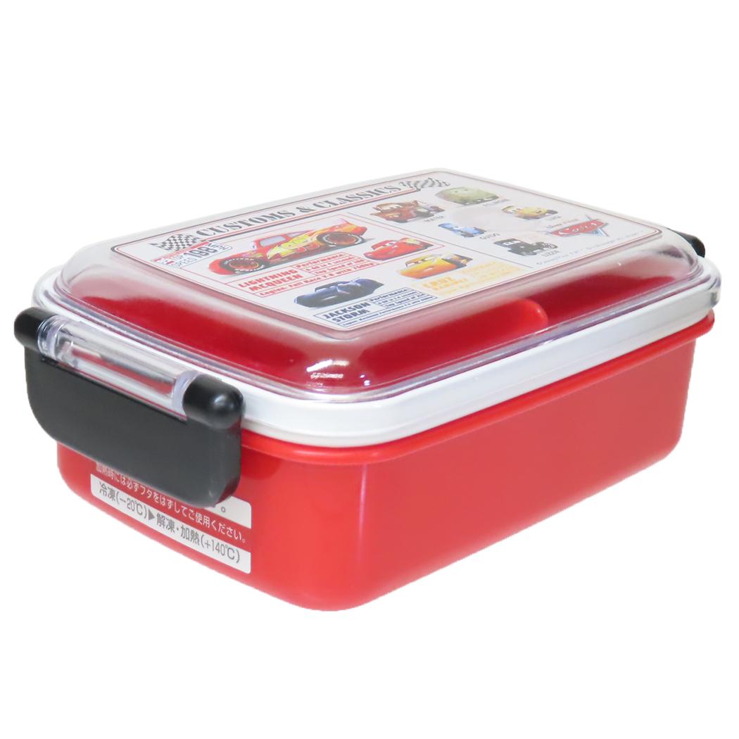 抗菌食洗機対応ふわっとフタタイトランチボックス お弁当箱 カーズ 450ml ディズニー スケーター 一段ランチボックス