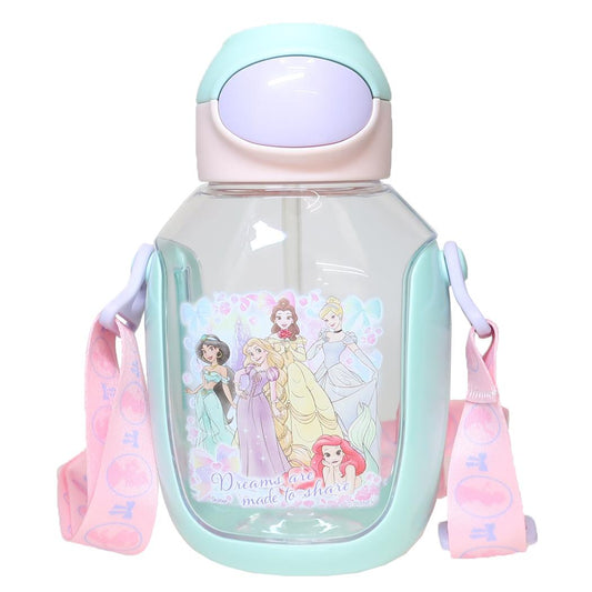 ワンプッシュストローボトル 水筒 ディズニープリンセス 530ml ディズニー スケーター ストロー飲み キッズ