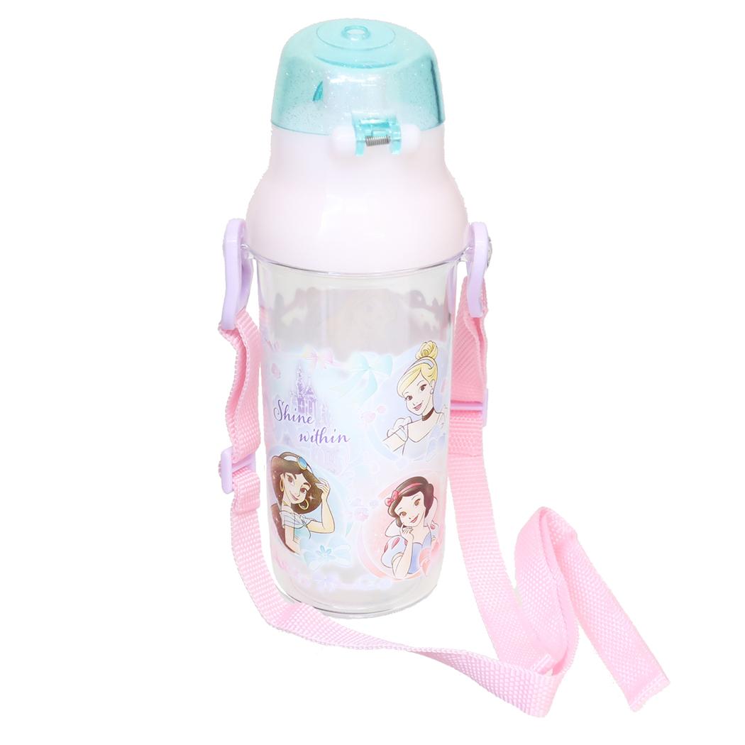 食洗機対応 直飲みプラ製ワンタッチクリアボトル 水筒 ディズニープリンセス 480ml ディズニー スケーター 子供 遠足