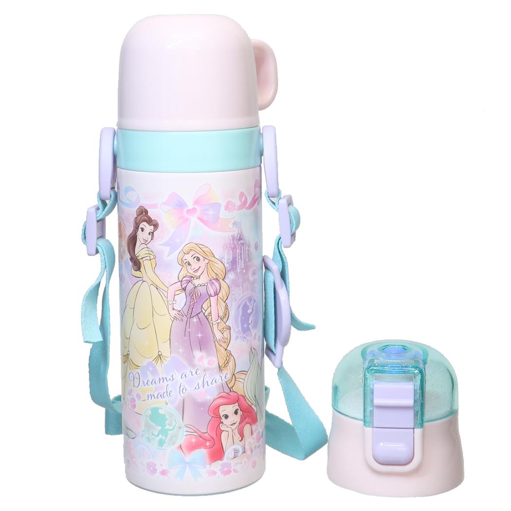 超軽量 コンパクト2WAYステンレスボトル 保温保冷水筒 ディズニープリンセス ディズニー スケーター 直飲み コップ飲み キッズ