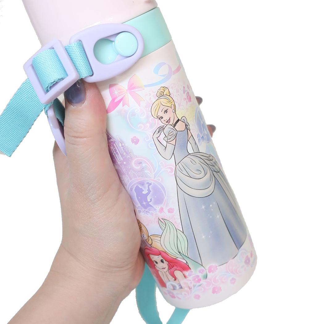 超軽量 コンパクト2WAYステンレスボトル 保温保冷水筒 ディズニープリンセス ディズニー スケーター 直飲み コップ飲み キッズ