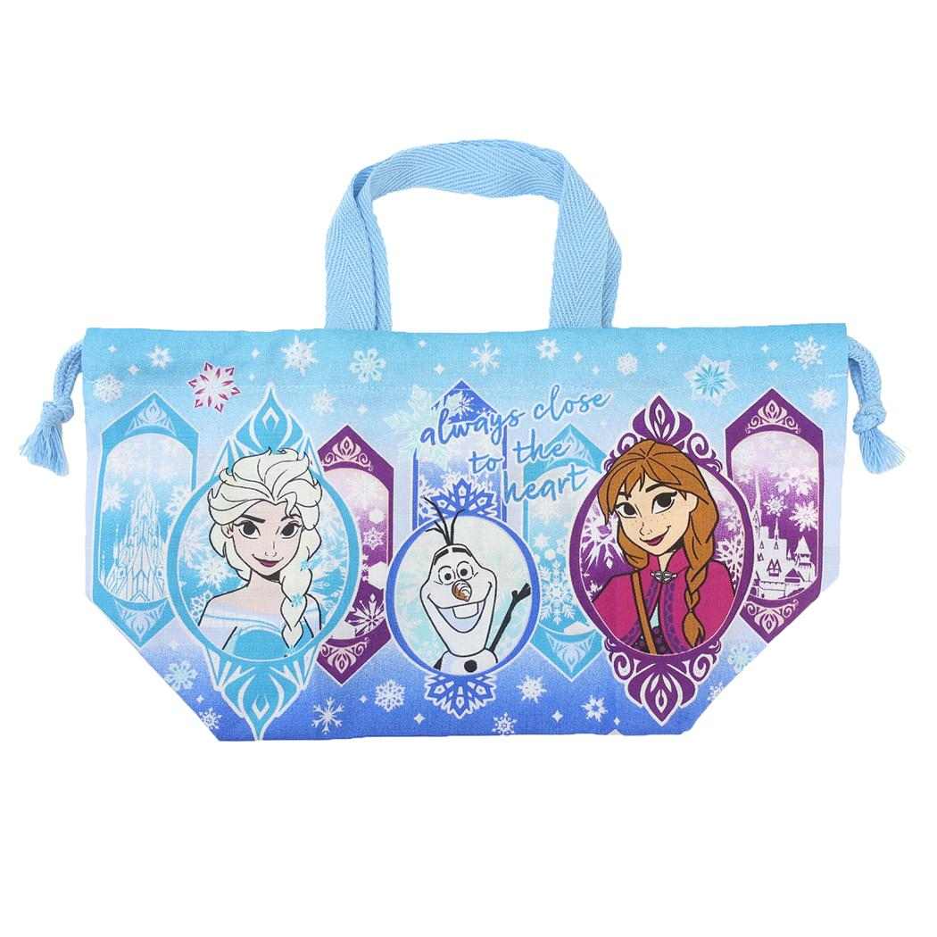 ランチ巾着 お弁当巾着 アナと雪の女王 ディズニー スケーター お弁当きんちゃく メール便可