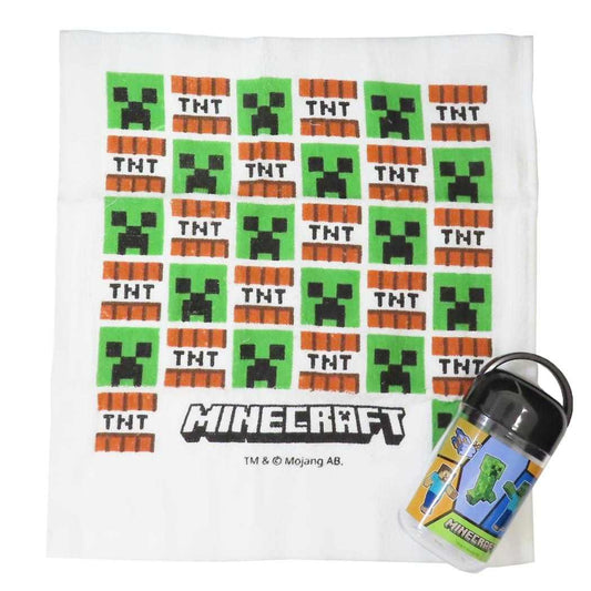 抗菌ケース付おしぼり おしぼりセット マインクラフト Minecraft スケーター おしぼりタオル お手拭き ゲーム