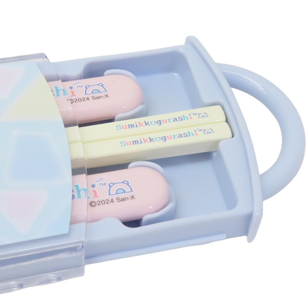 抗菌食洗機対応スライド式トリオセット お箸＆フォーク＆スプーンセット すみっコぐらし しろくまのふるさと サンエックス スケーター 新学期準備 メール便可