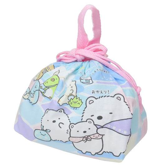 ランチ巾着 お弁当巾着 すみっコぐらし しろくまのふるさと サンエックス スケーター お弁当きんちゃく メール便可