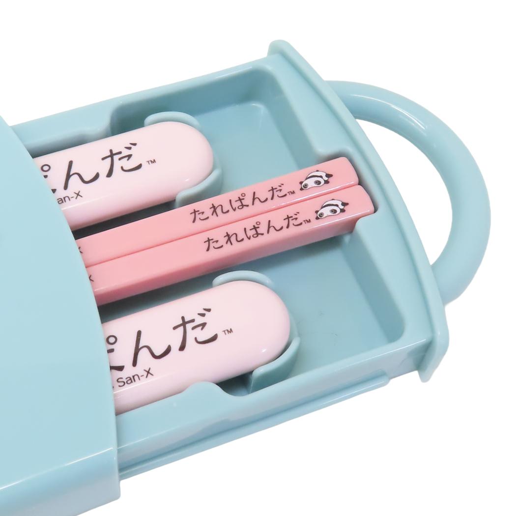 抗菌食洗機対応スライド式トリオセット お箸＆フォーク＆スプーンセット たれぱんだ スケーター 新学期準備 メール便可
