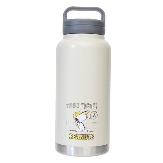 スクリューハンドル付マグボトル 1000ml 保温保冷水筒 スヌーピー BASE BALL ピーナッツ スケーター ランチ