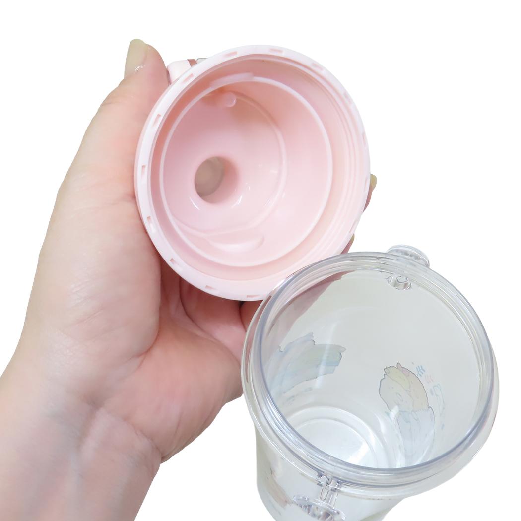 食洗器対応直飲プラ製ワンタッチクリアボトル 水筒 すみっコぐらし 480ml しろくまのふるさと サンエックス スケーター 子供 遠足