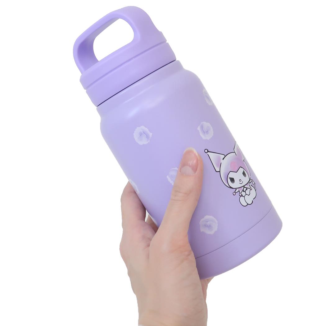 スクリューハンドル付マグボトル 350ml 保温保冷水筒 クロミ 水彩コスメ サンリオ スケーター 直飲み ステンレス マイボトル