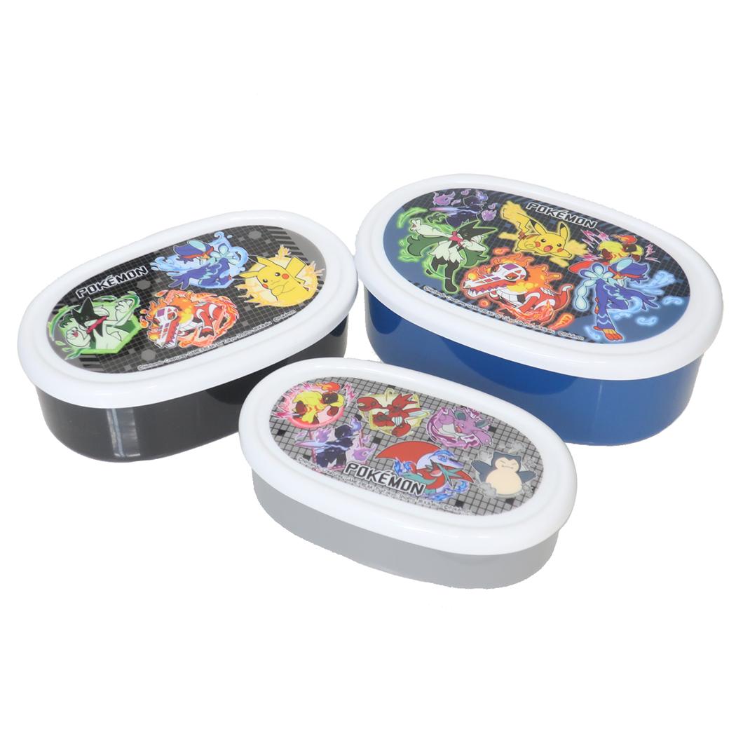 抗菌シール容器3Pセット 3個入り お弁当箱 ポケットモンスター 25 ポケモン スケーター 3個セット 幼稚園 保育園 子供 子ども ランチ