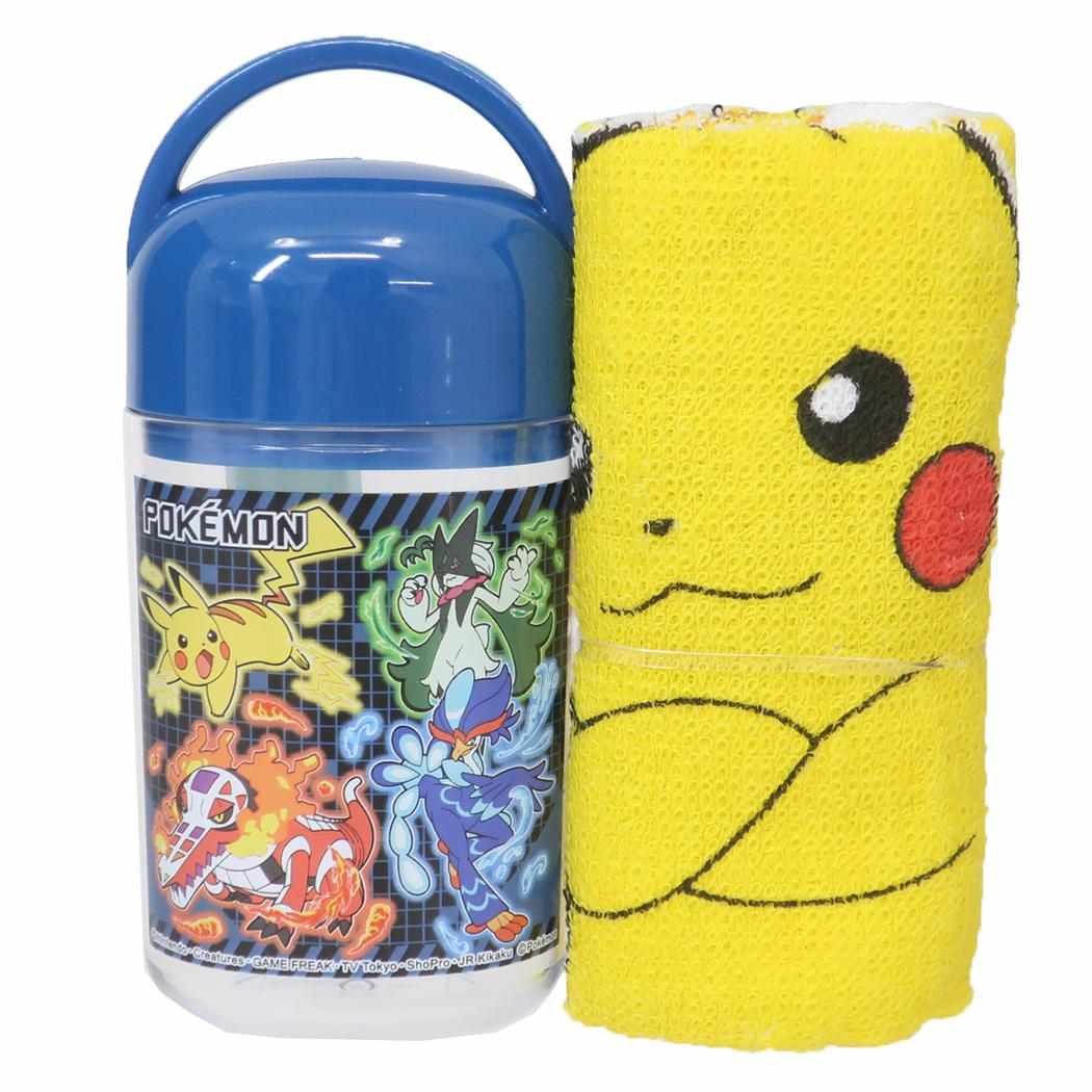 抗菌ケース付おしぼり ミニタオル ポケットモンスター 25 ポケモン スケーター おしぼりタオル お手拭き ハンドタオル