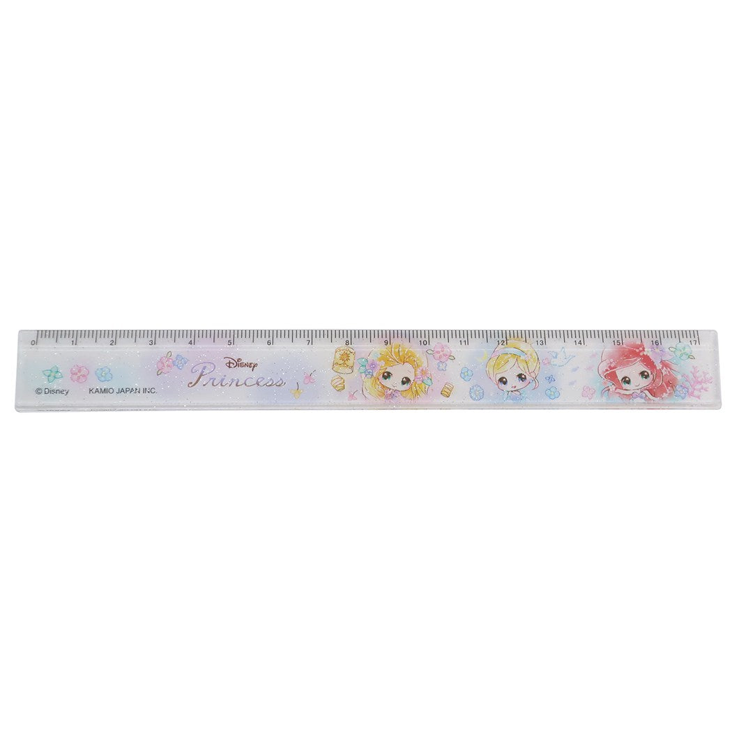 スリム 17cm 定規 ものさし ディズニープリンセス 新入学 ディズニー クラックス 新学期準備文具 メール便可