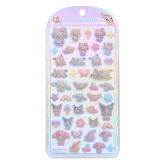サンリオキャラクターズ シールシート 【お一人様1つ限り】 コットンパフィーシール 2 デコレーション デコシール Sanrio クラックス