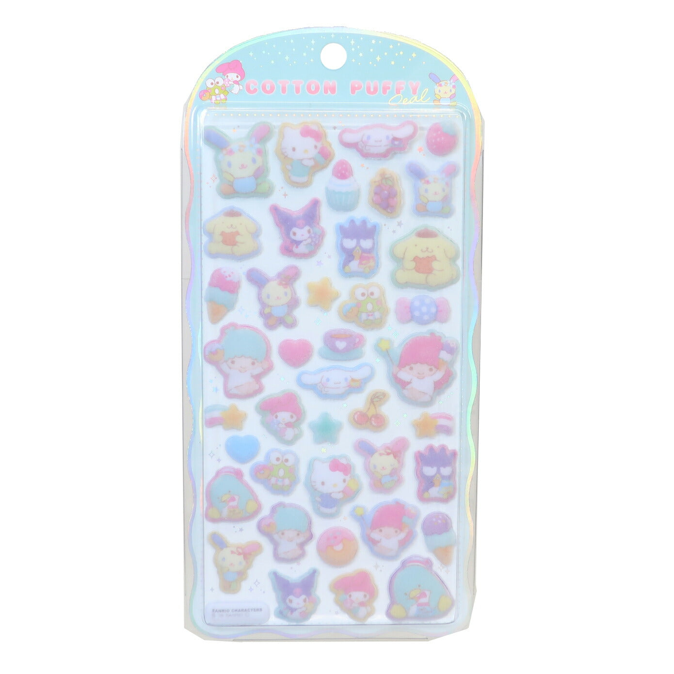 サンリオキャラクターズ シールシート 【お一人様1つ限り】 コットンパフィーシール 3 デコレーション デコシール Sanrio クラックス