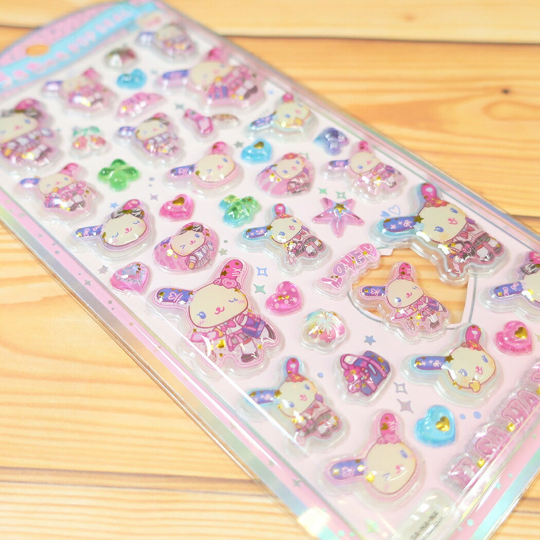 【お一人様1つまで】ウサハナ シールシート うるちゅるポップシール ウサハナ コギャル サンリオ クラックス
