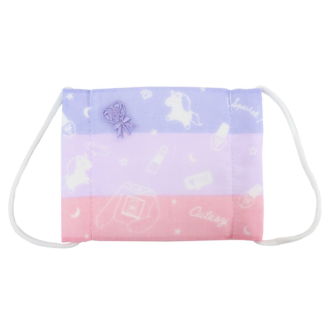 CUTESY PALETTE ガーゼマスク 洗えるシングルマスク 新入学 新学期 クラックス かわいい 女の子向け メール便可