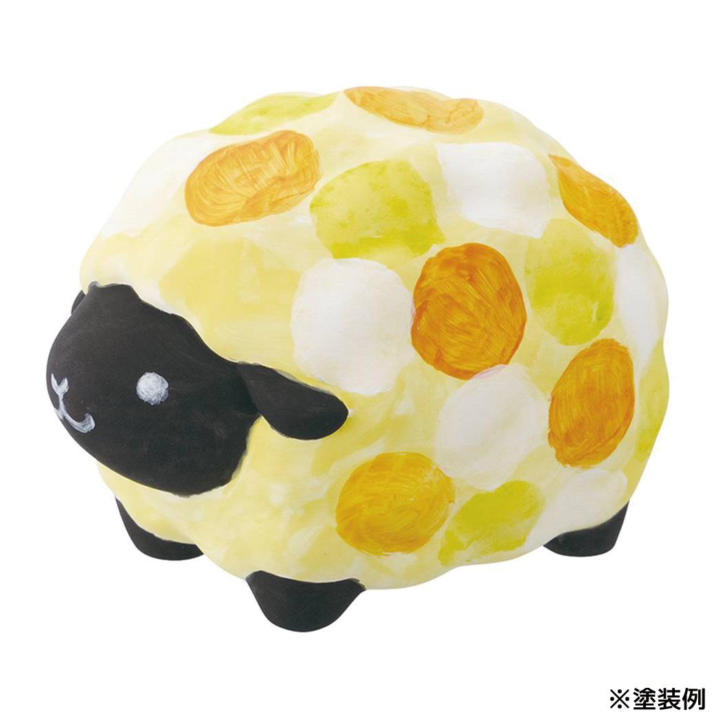 マスコット 素焼き 塗り絵 ひつじ デコレ