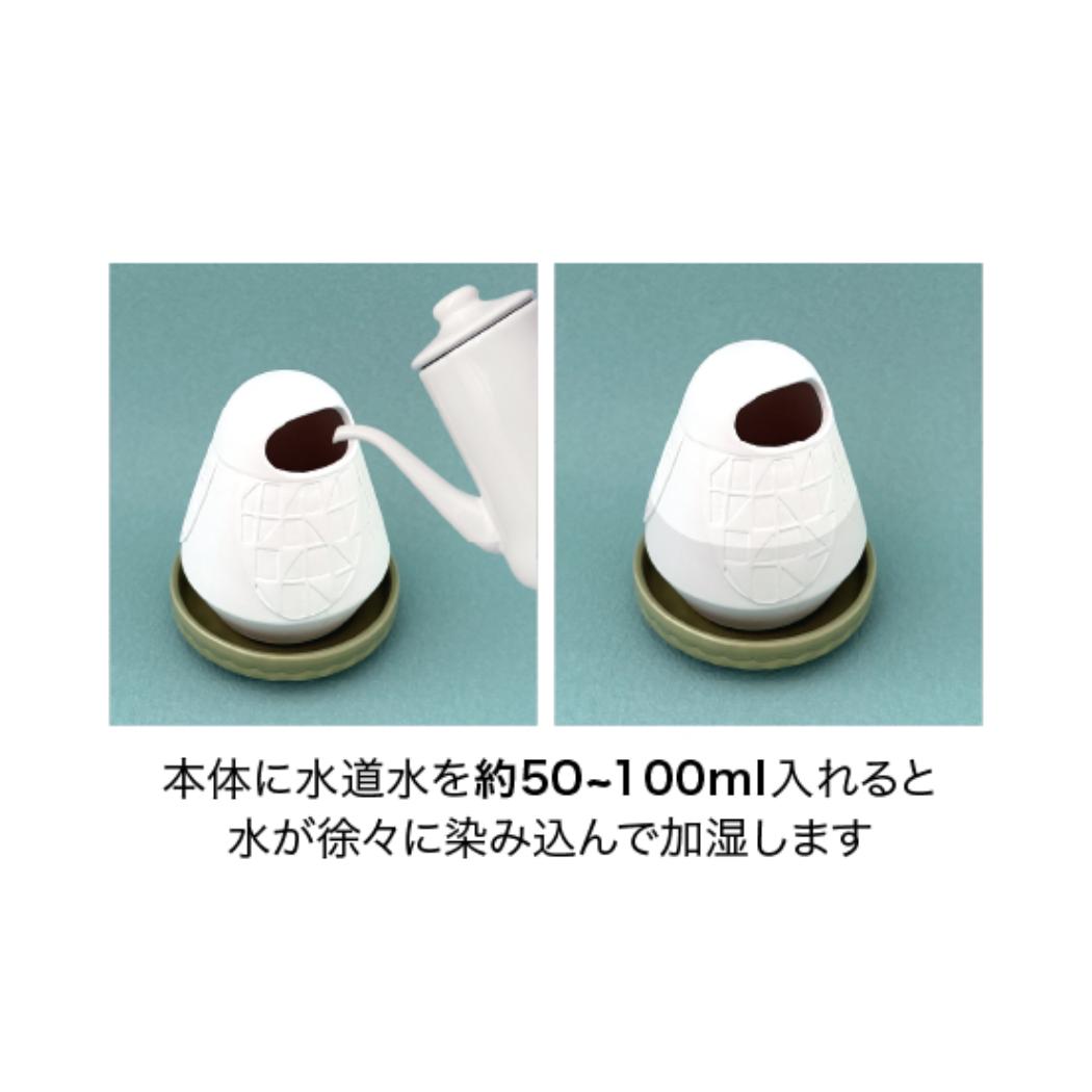 潤いマスコット 加湿器 fikalycka CAT デコレ 素焼き エコ電源不要 自然気化式 インテリア