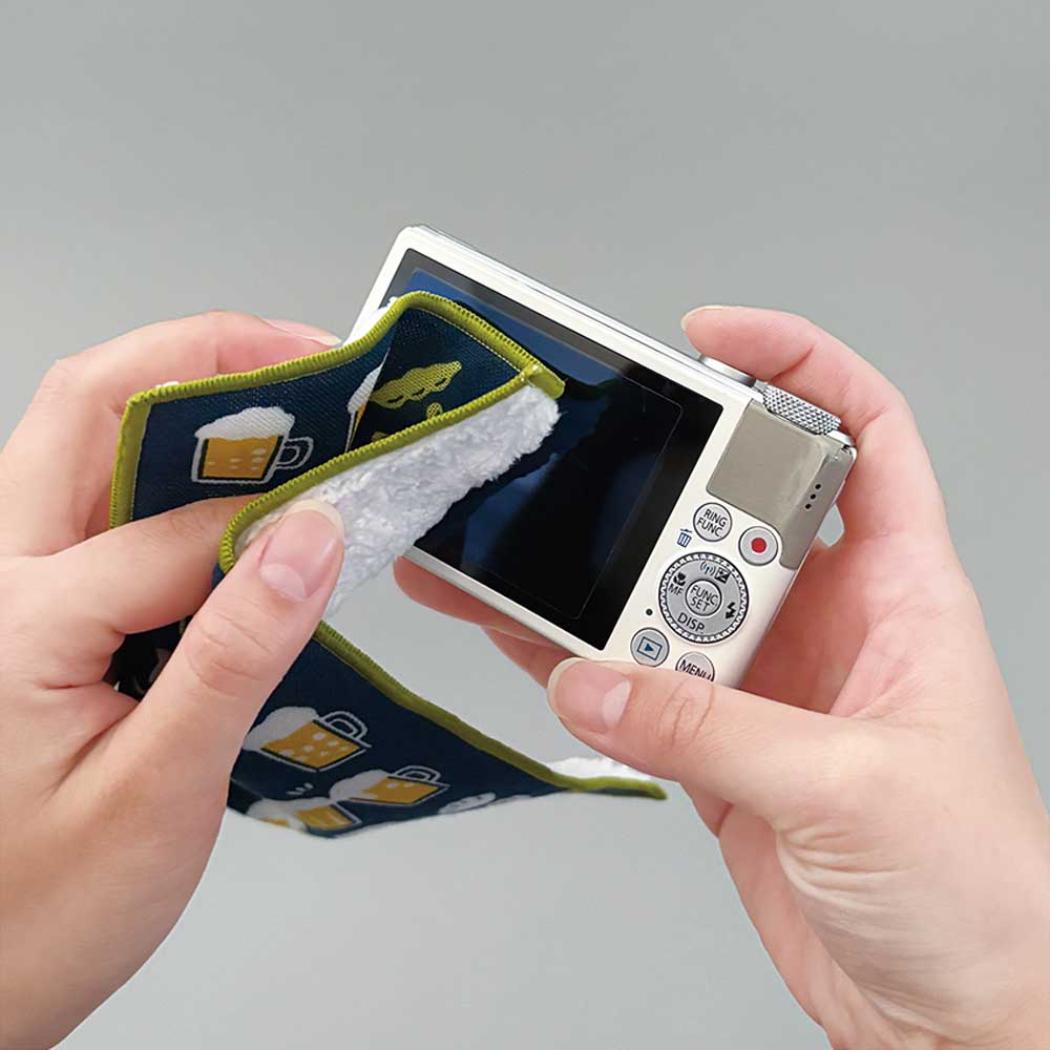 ミニタオル スマートハンカチ ビール デコレ プレゼント クリーナークロス グッズ メール便可 シネマコレクション