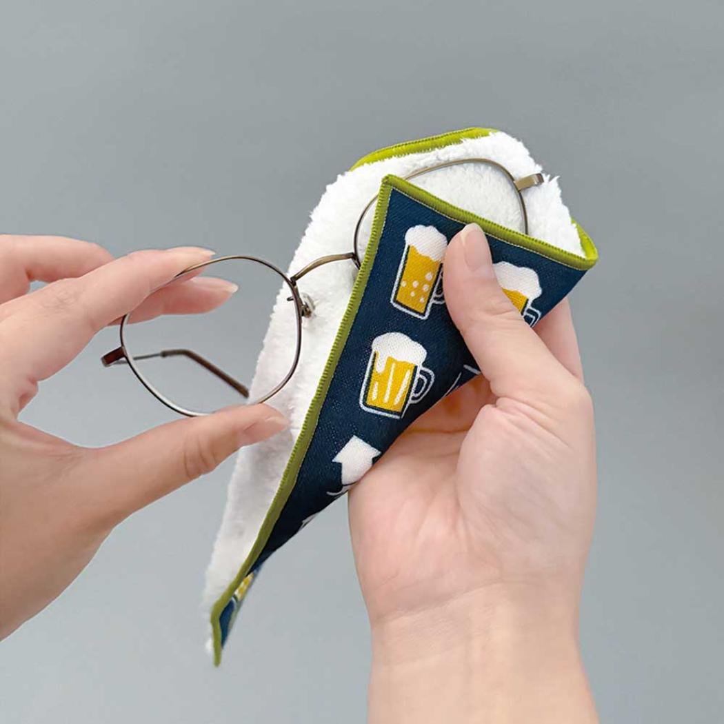 ミニタオル スマートハンカチ ビール デコレ プレゼント クリーナークロス グッズ メール便可 シネマコレクション