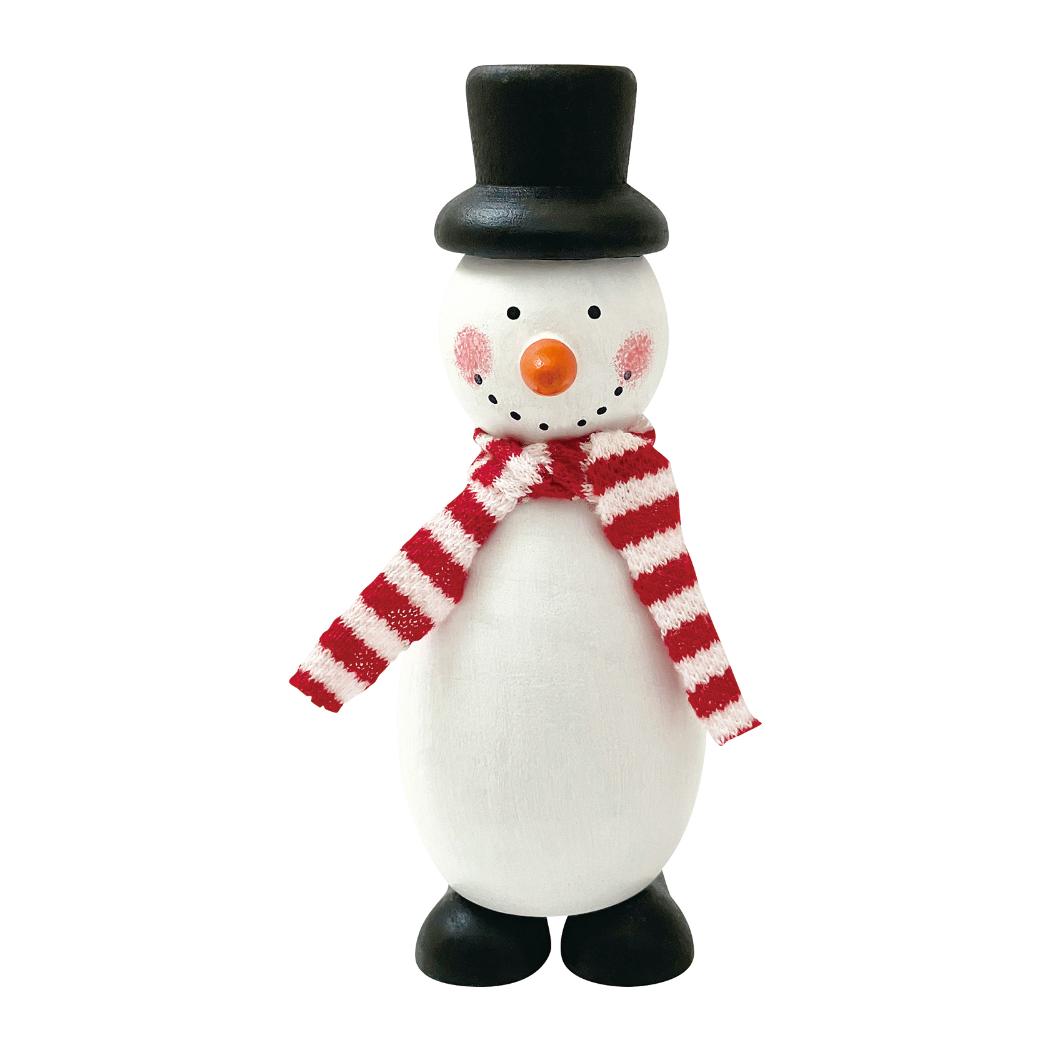 クリスマスウッドマスコット マスコット スノーマン デコレ インテリア かわいい