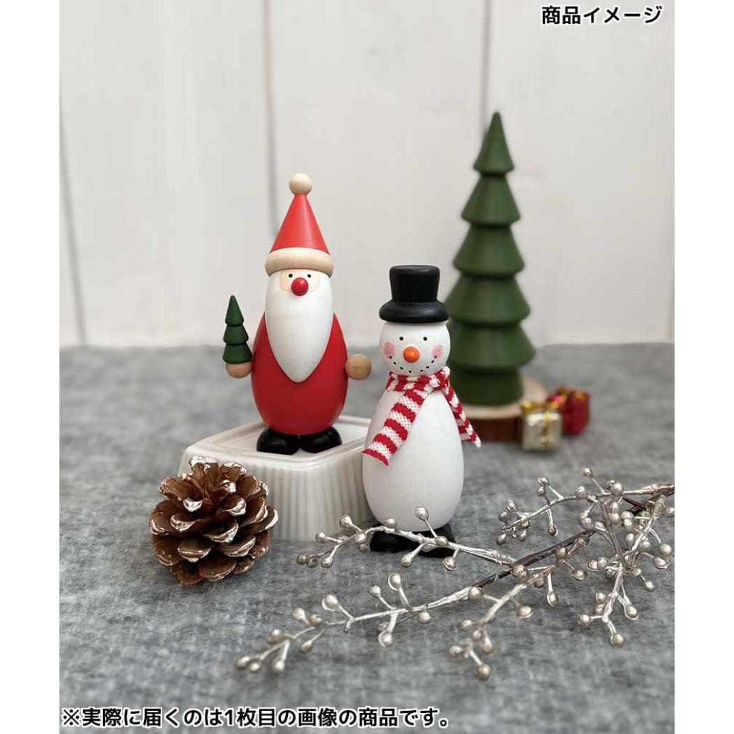 クリスマスウッドマスコット マスコット スノーマン デコレ インテリア かわいい