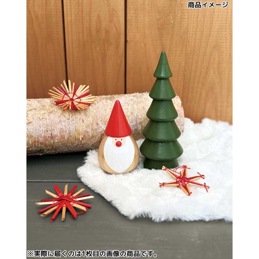 クリスマスウッドマスコット マスコット ミニサンタ デコレ インテリア かわいい