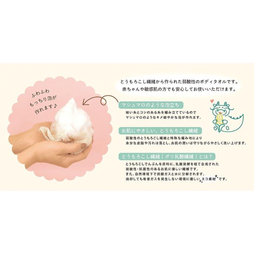 お年賀泡立ちマシュマロボディタオル バス用品 デコレ 柔らかい ギフト雑貨 メール便可