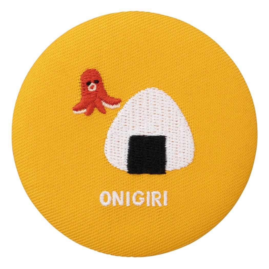刺繍ミラー 手鏡 おみやげニッポン おにぎり デコレ コンパクトミラー かわいい メール便可