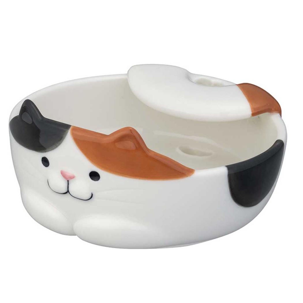 鍋用品 猫のお玉ホルダー みけ ねこ デコレ キッチン雑貨 調理小物 鍋グッズ 便利 グッズ シネマコレクション