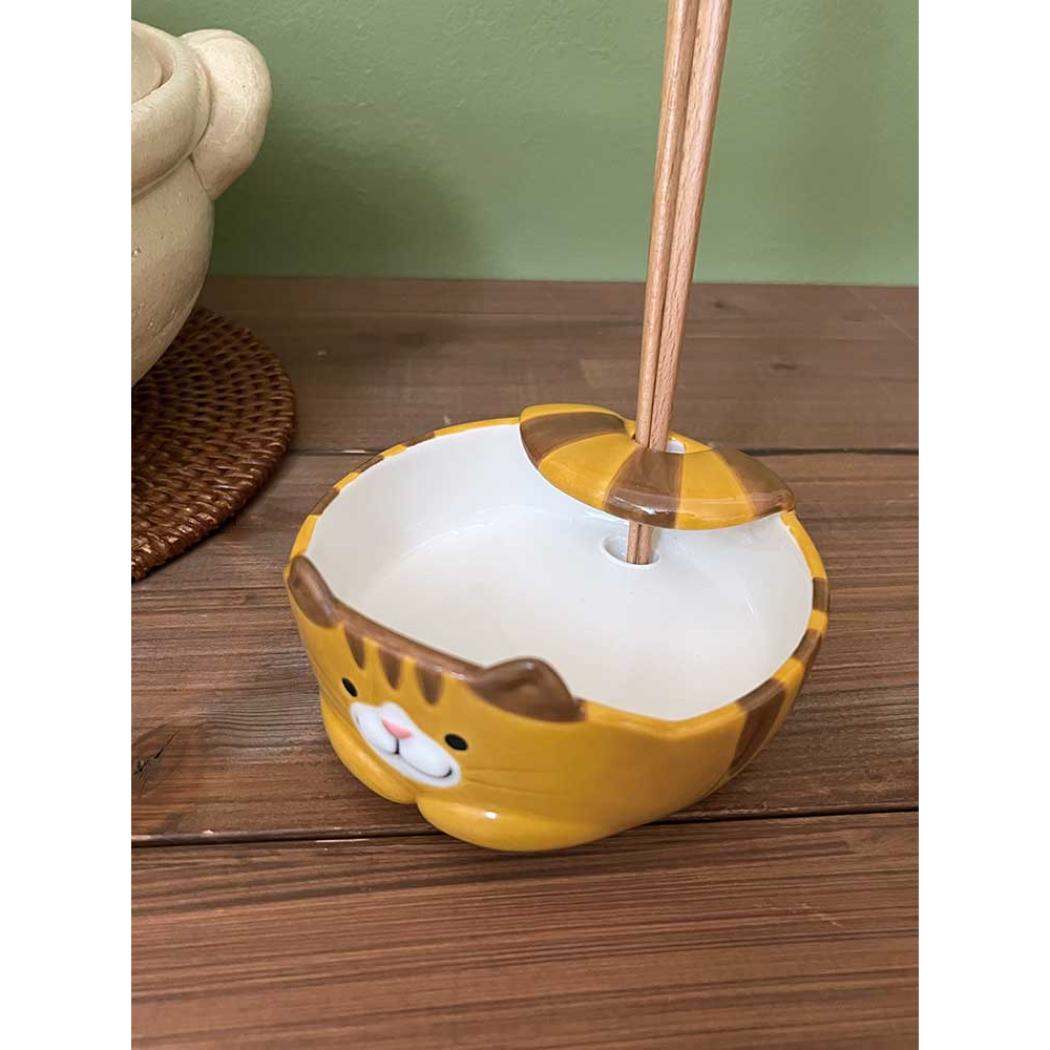 鍋用品 猫のお玉ホルダー とら ねこ デコレ キッチン雑貨 調理小物 鍋グッズ 便利 グッズ シネマコレクション