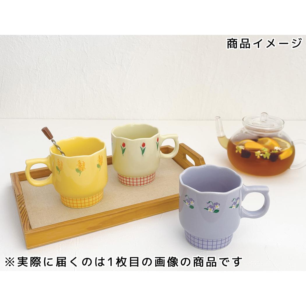 フルールマグ マグカップ ミモザ デコレ レトロ かわいい ティータイム