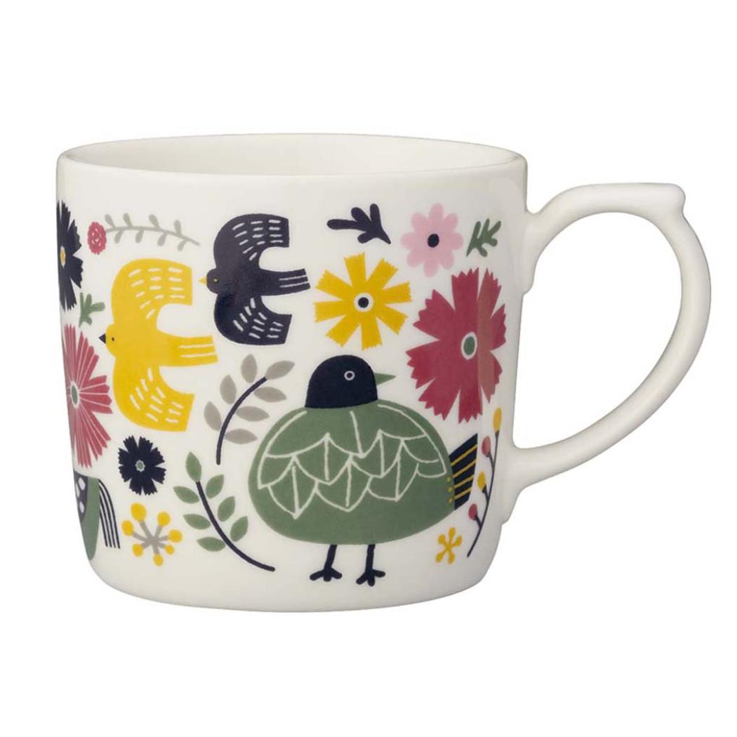 マグ 陶製マグカップ fikalycka BIRD デコレ プレゼント かわいい