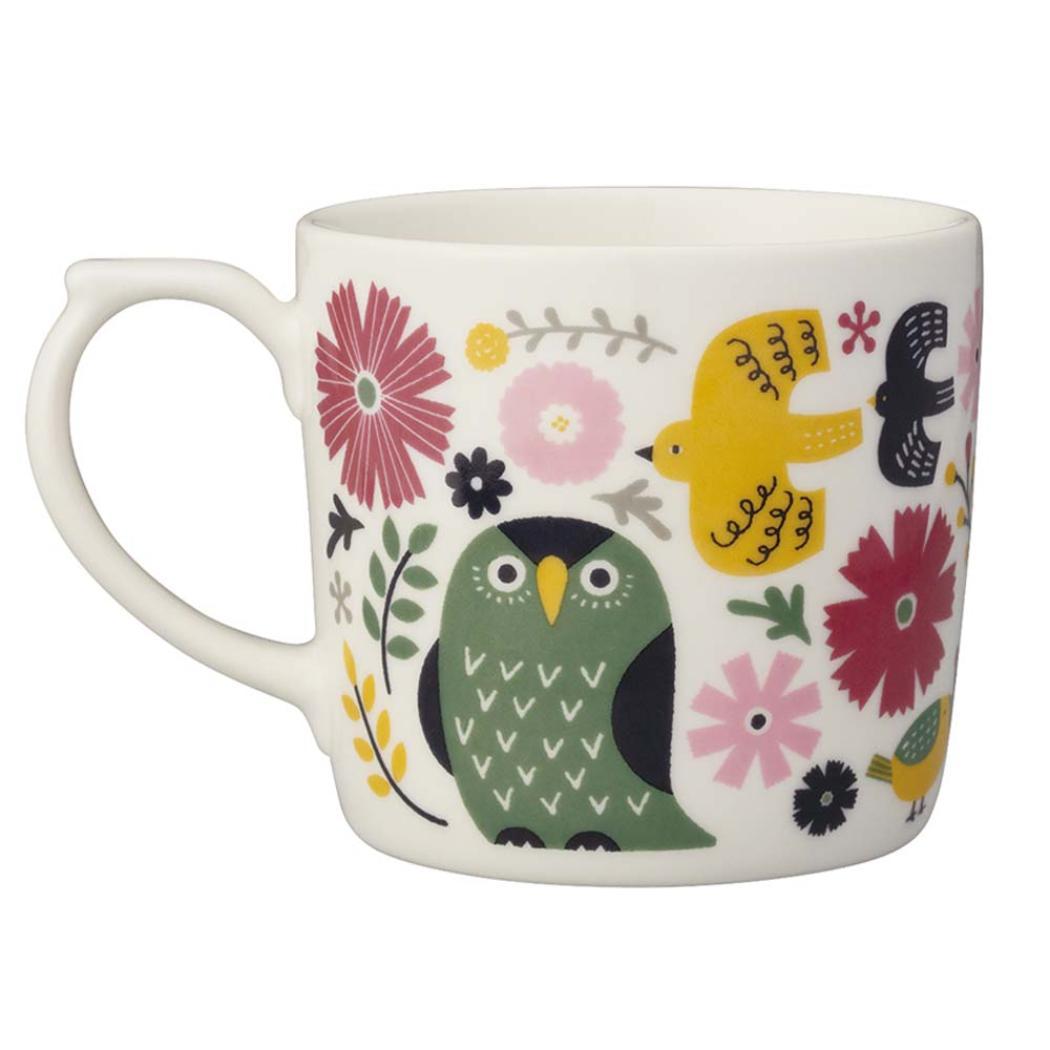 マグ 陶製マグカップ fikalycka BIRD デコレ プレゼント かわいい