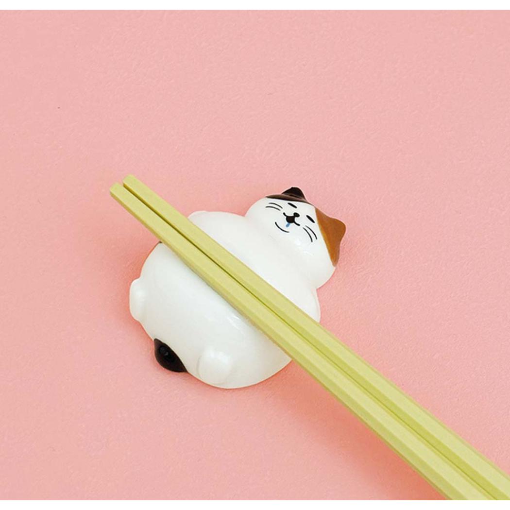 はし置き 箸置き ぼてねこ お腹いっぱい ねこ デコレ プレゼント かわいい チョップスティックレスト