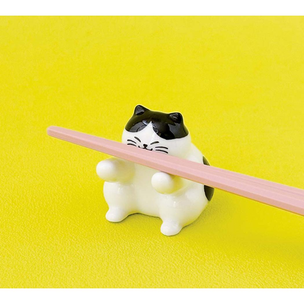 はし置き 箸置き ぼてねこ 力持ち ねこ デコレ プレゼント かわいい チョップスティックレスト