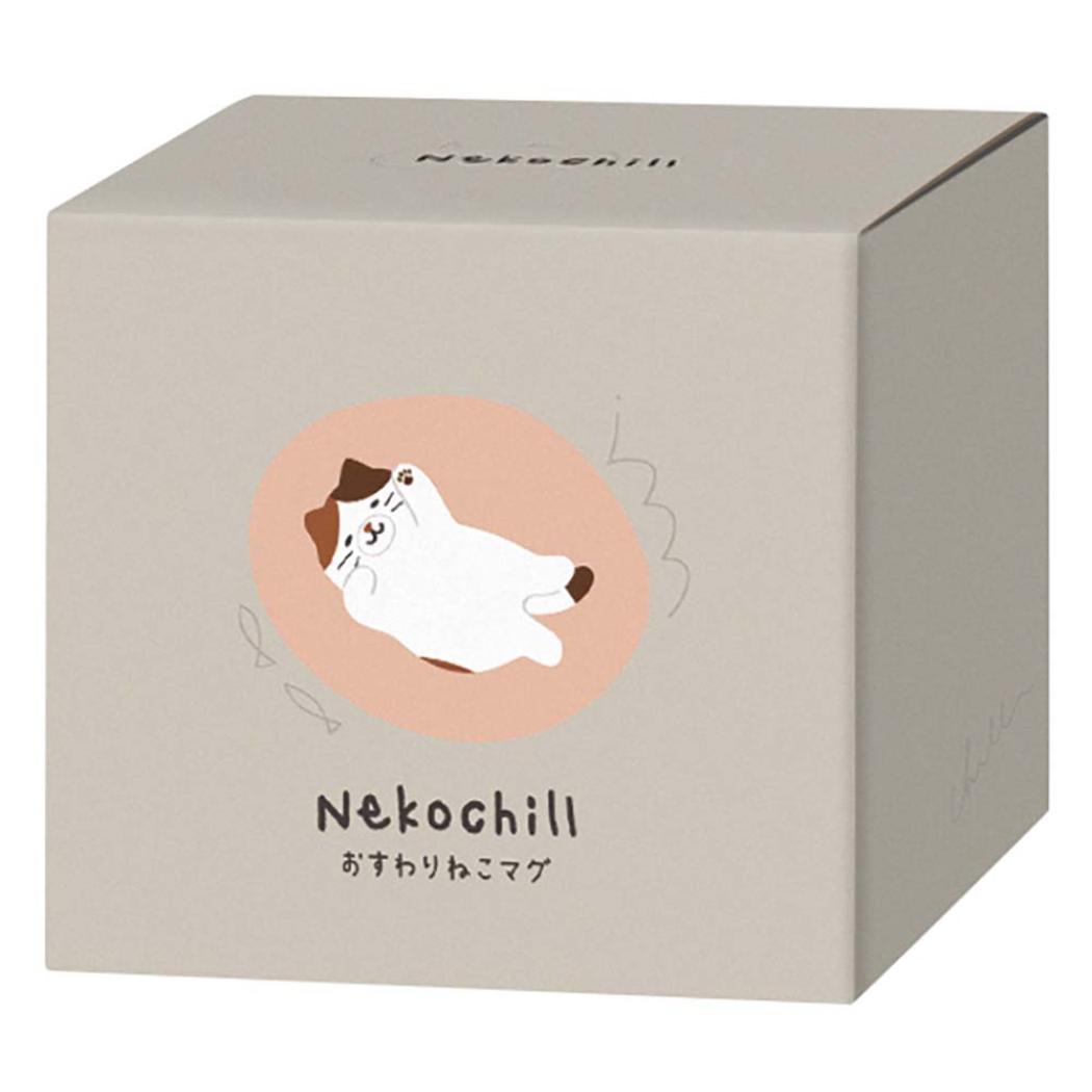 おすわりねこマグ マグカップ ねこちるNekochill みけ デコレ プレゼント インテリア かわいい