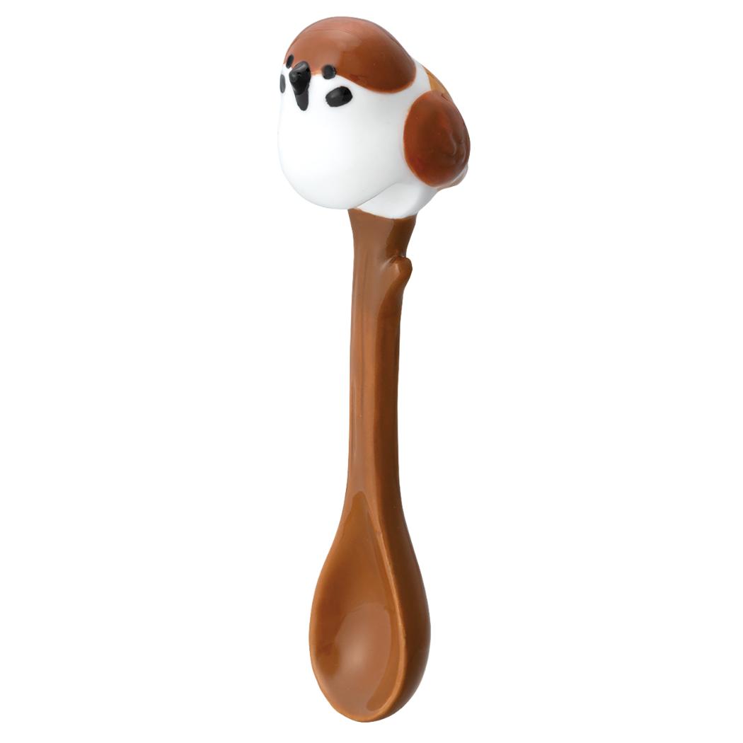 とまり木スプーン スプーン ニホンノコトリ スズメ アニマル デコレ テーブルウェア 食器 贈り物 かわいい