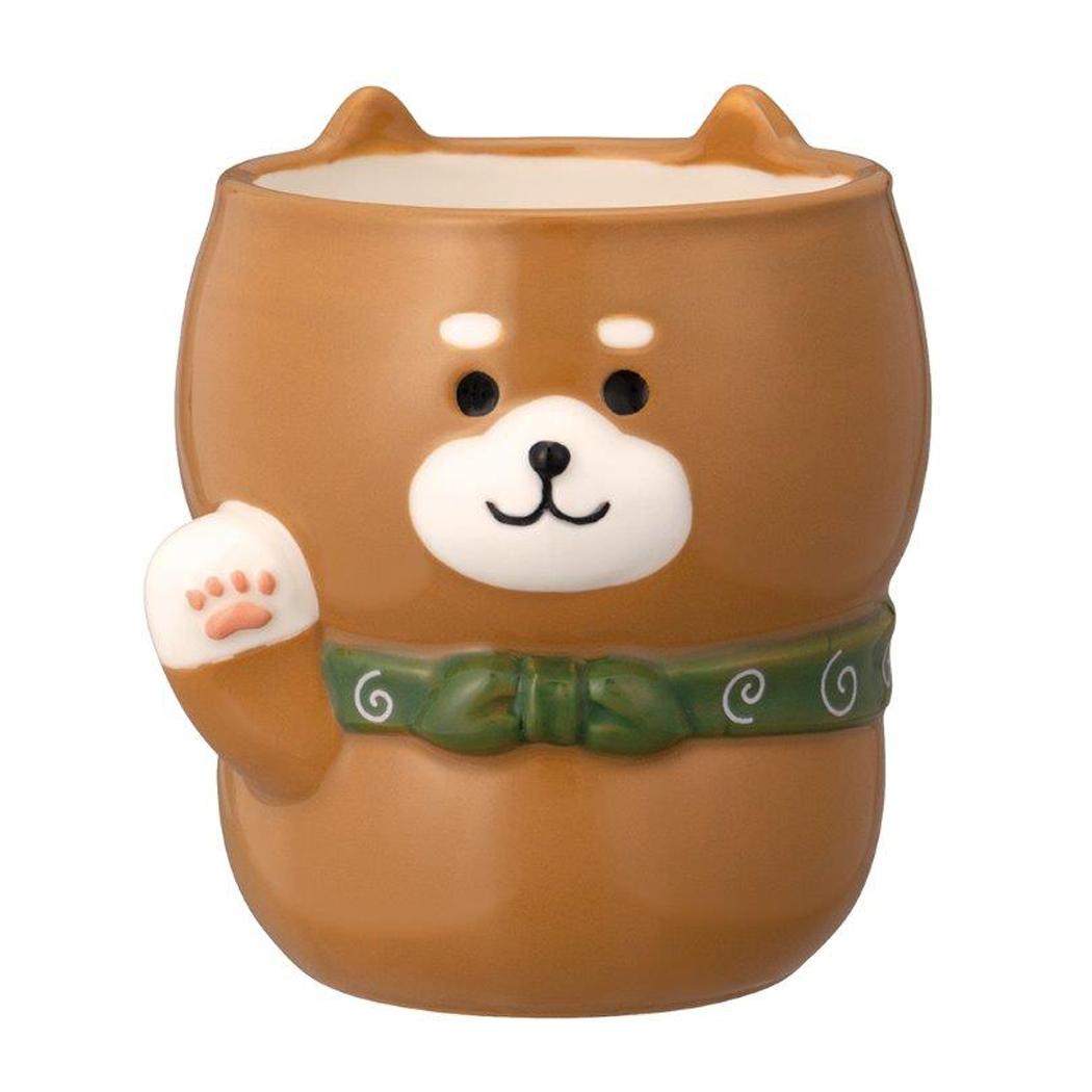 湯呑 招き湯呑み 柴犬 デコレ お土産 ギフト おもしろ雑貨 グッズ シネマコレクション