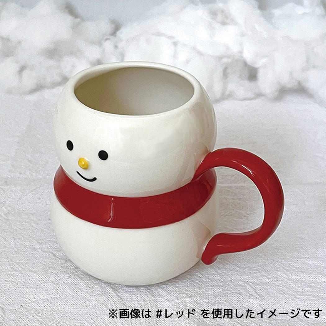 クリスマス 雪だるま マグカップ レッド デコレ