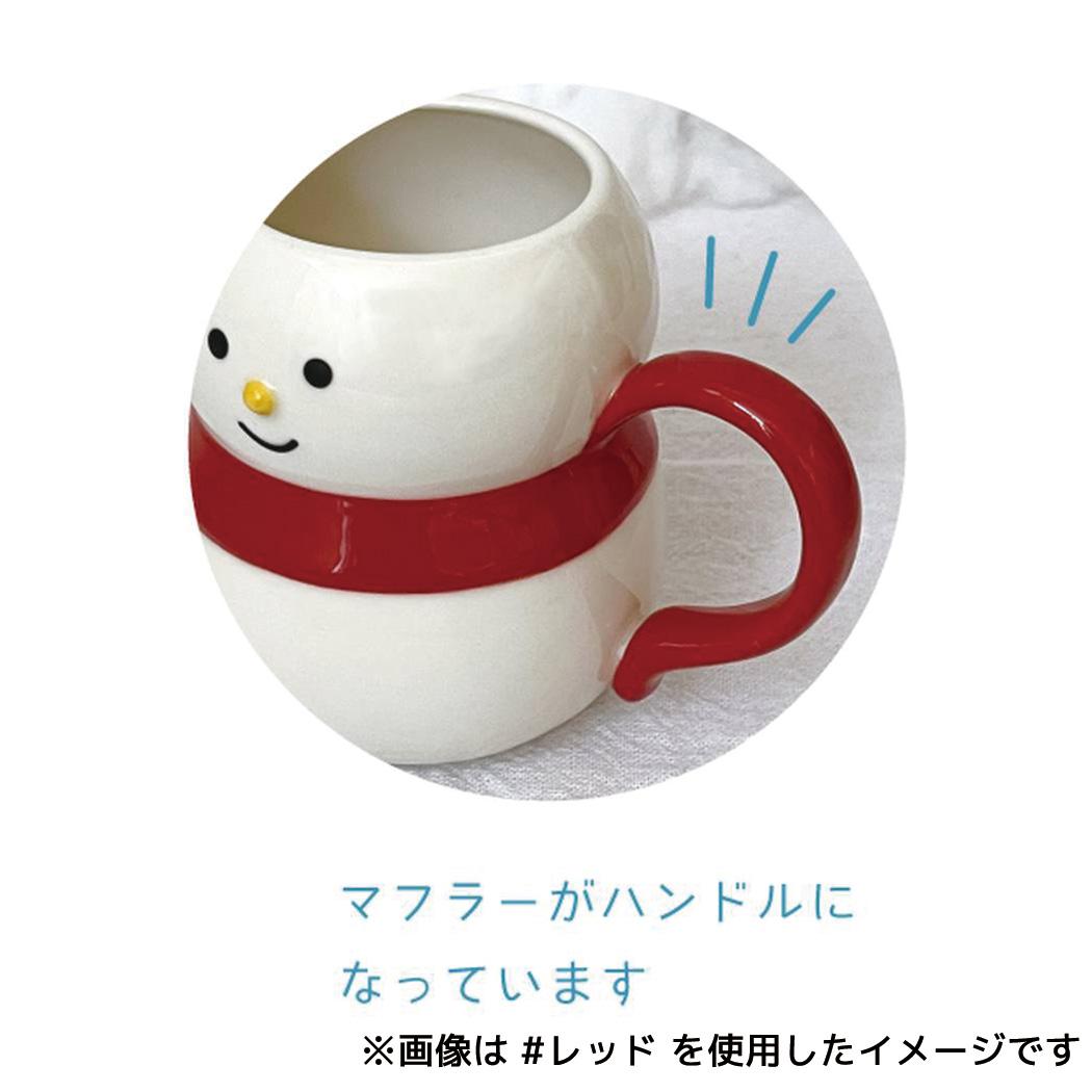 クリスマス 雪だるま マグカップ レッド デコレ