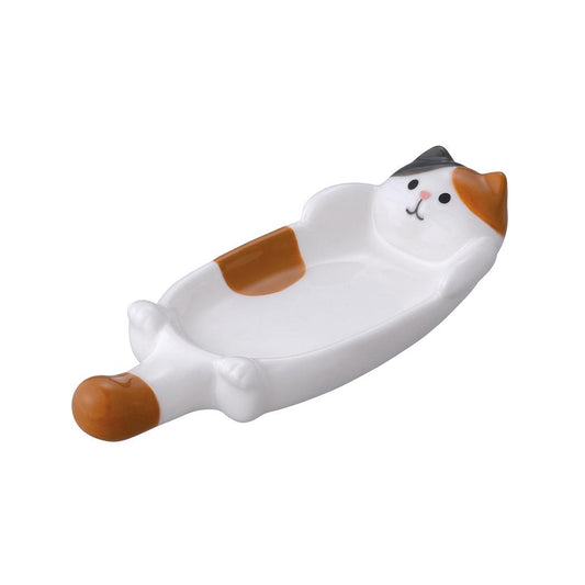 豆皿 猫の箸置き小皿 みけ デコレ