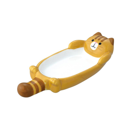 豆皿 猫の箸置き小皿 とら デコレ