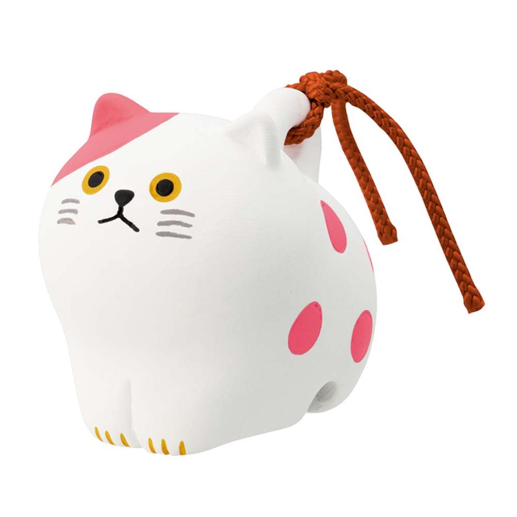 にゃん福土鈴 インテリア雑貨 ブチ ねこ デコレ 置物 かわいい