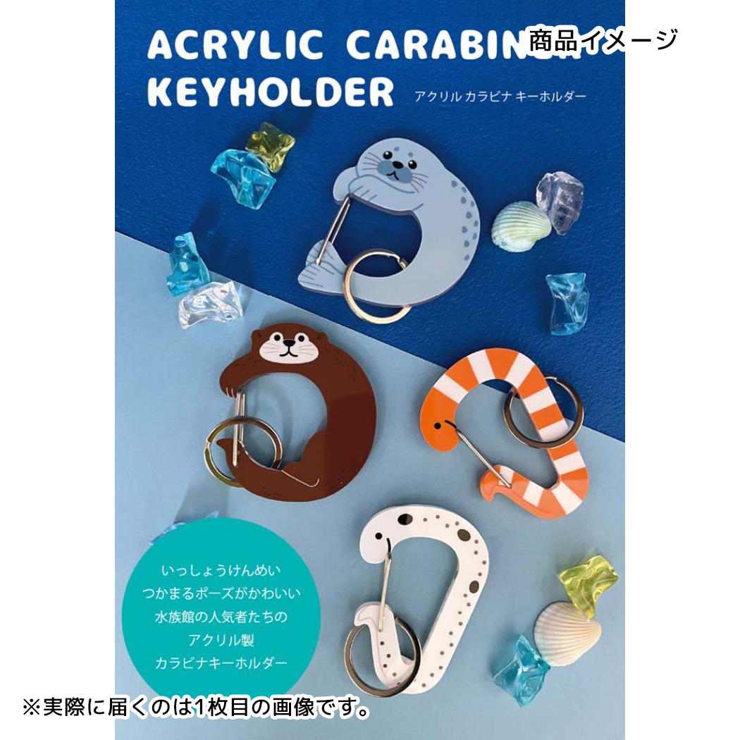 アクリルカラビナキーホルダー キーリング チンアナゴ デコレ 鍵ホルダー かわいい