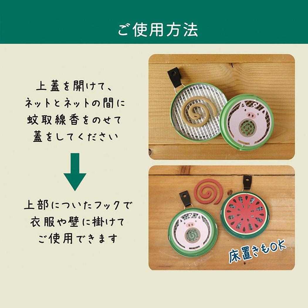 ポータブルミニ蚊遣り 蚊取り線香ホルダー トリ デコレ 屋外 キャンプ 可愛い 便利 ギフト メール便可