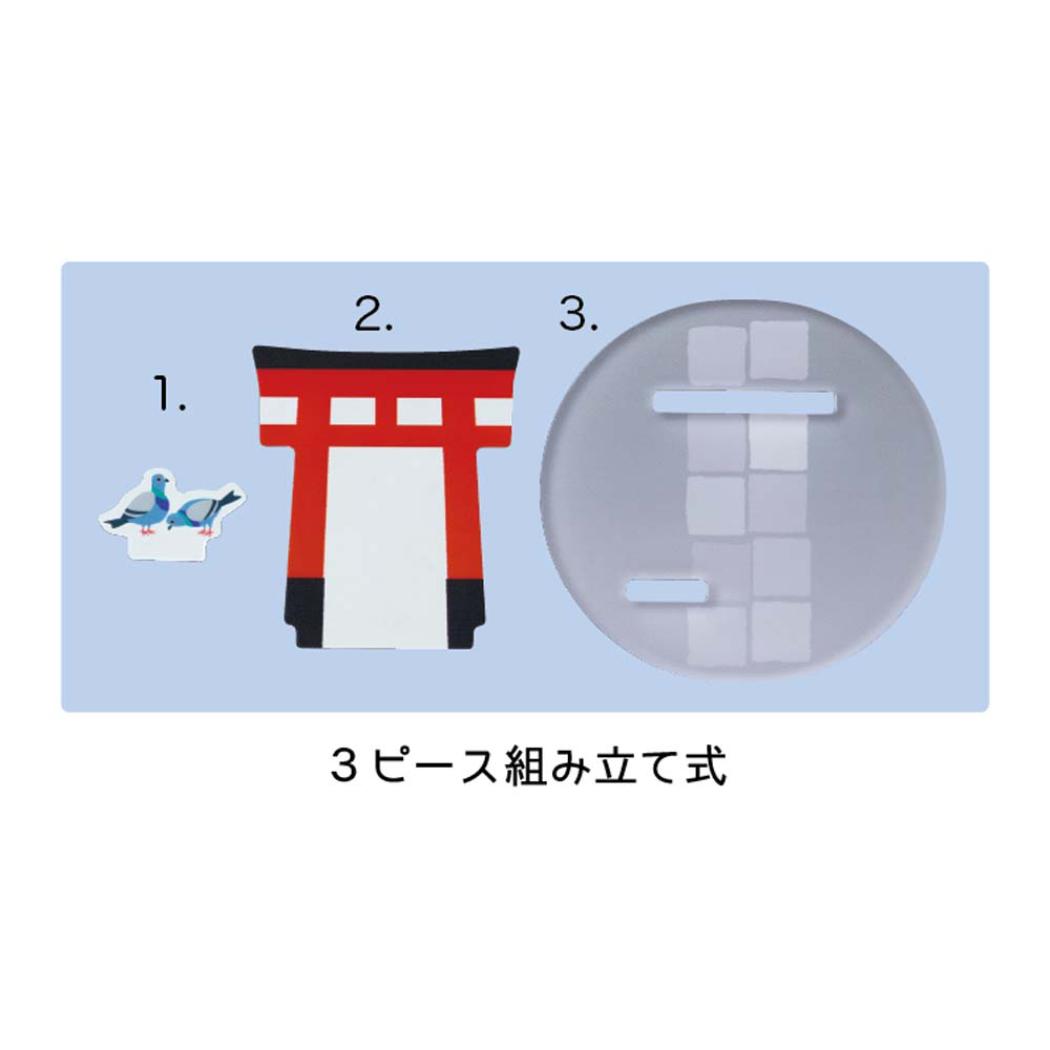 日本の風景アクリルスマホスタンド スマートフォンスタンド 鳥居 デコレ スマホ立て インテリア メール便可