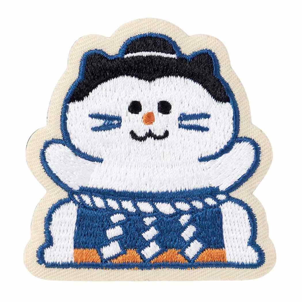 磁石 おみやげ刺繍マグネット お相撲さん ねこ デコレ お土産 ホワイトボード 冷蔵庫 玄関扉 グッズ メール便可 シネマコレクション