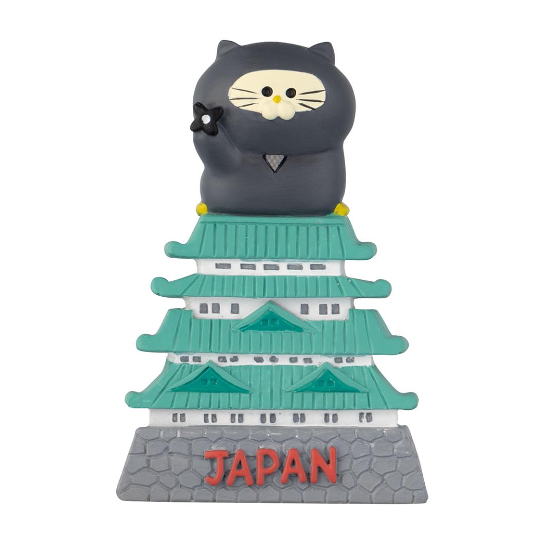 磁石 おみやげマグネット 城 デコレ お土産 かわいい グッズ メール便可 シネマコレクション