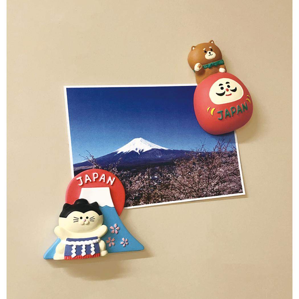 おみやげマグネット 磁石 富士山 デコレ お土産 かわいい メール便可